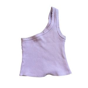 Urban Outfitters One Shoulder Asymmetrical Lavender Tank Top